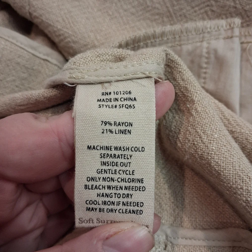 Soft Surroundings Long Open-Front Coat in Beige